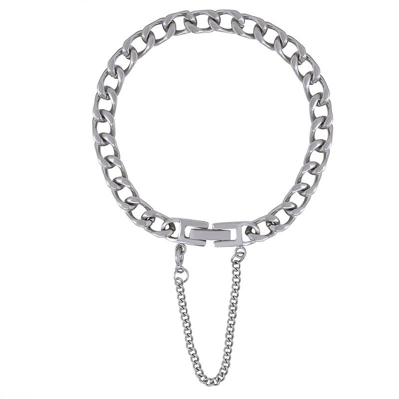 Нержавеющая сталь 316L Золотой Цвет Геометрическая Цепочка Ожерелья Браслеты Для Женщин Девочек Новые Невыцветающие Наборы Украшений