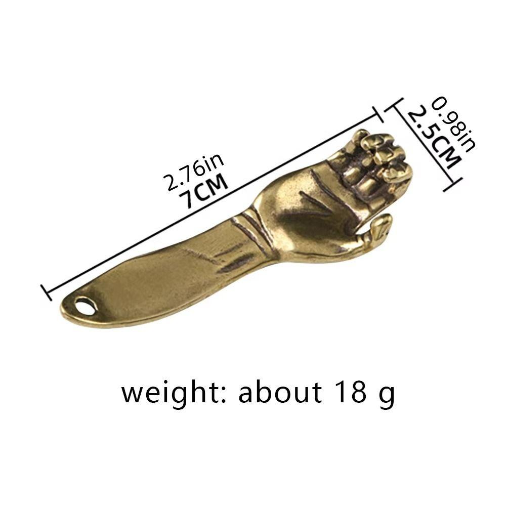 Waist Hangings Metal Bottle Opener Retro Brass Helping Hand Keyring Jewelry Gifts