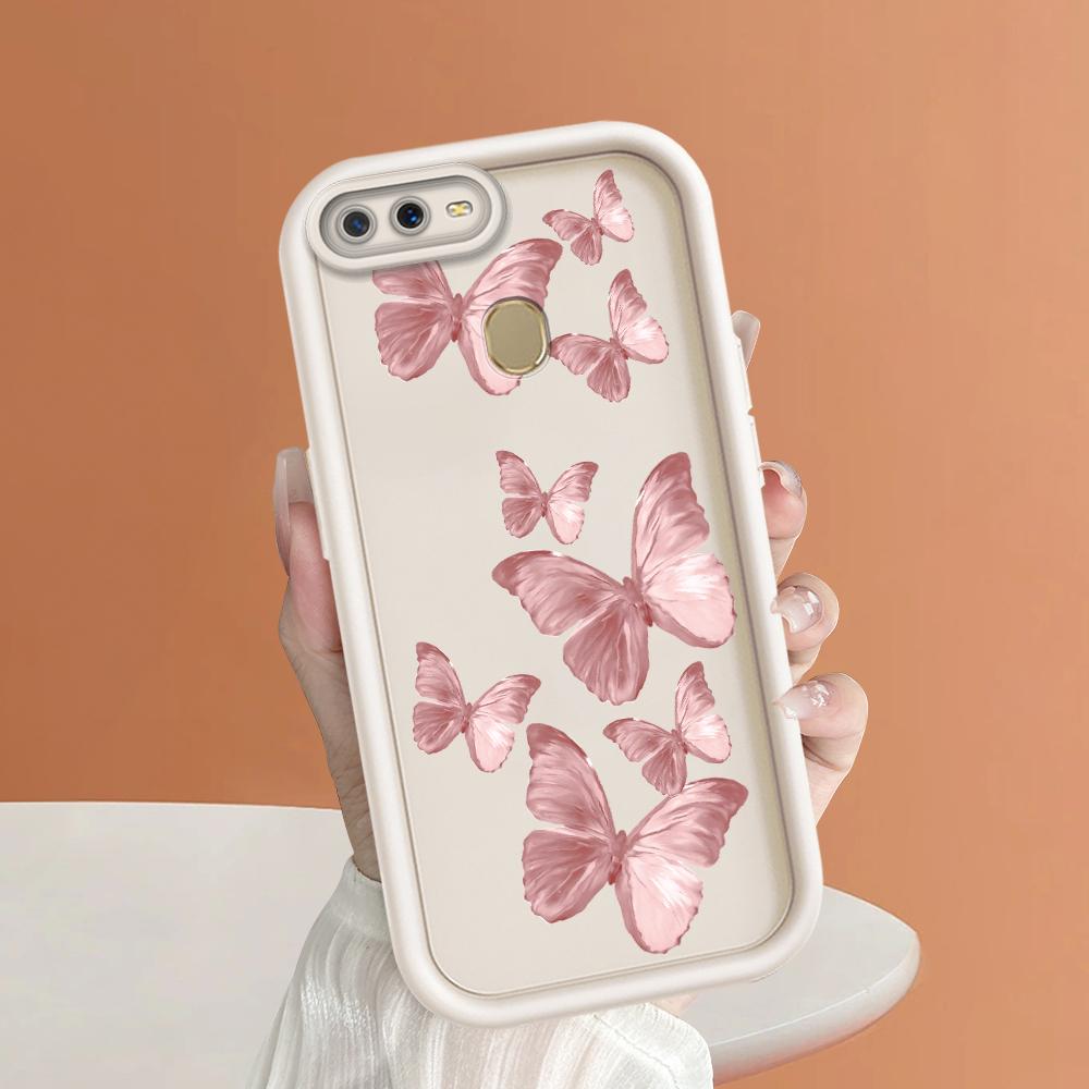 Мягкие силиконовые квадратные лестницы с мультяшным узором, полное покрытие, защита камеры, противоударный чехол для OPPO Reno Realme OnePlus