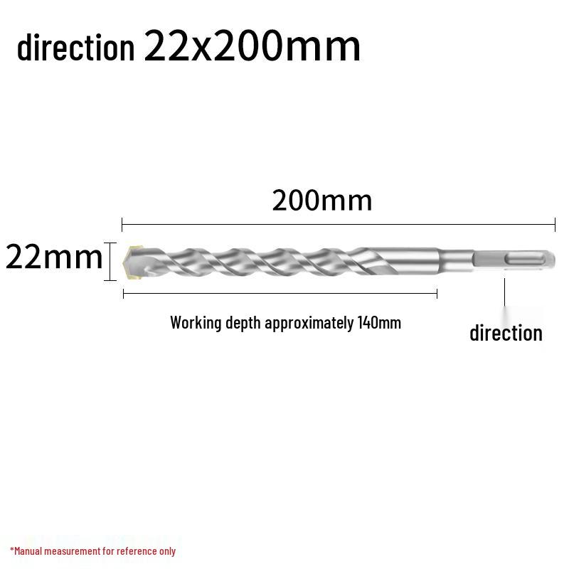 Сверло ударное 4-зубое с квадратным хвостовиком для бетона, сверло 2-зубое с круглым хвостовиком для расширения отверстий 150 мм