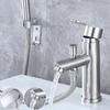 Stainless Steel Bathroom Mixer Faucet Multifunctional WashBasin Faucets Deck Mounted Household Sink Tap Hot and Cold Water Tap