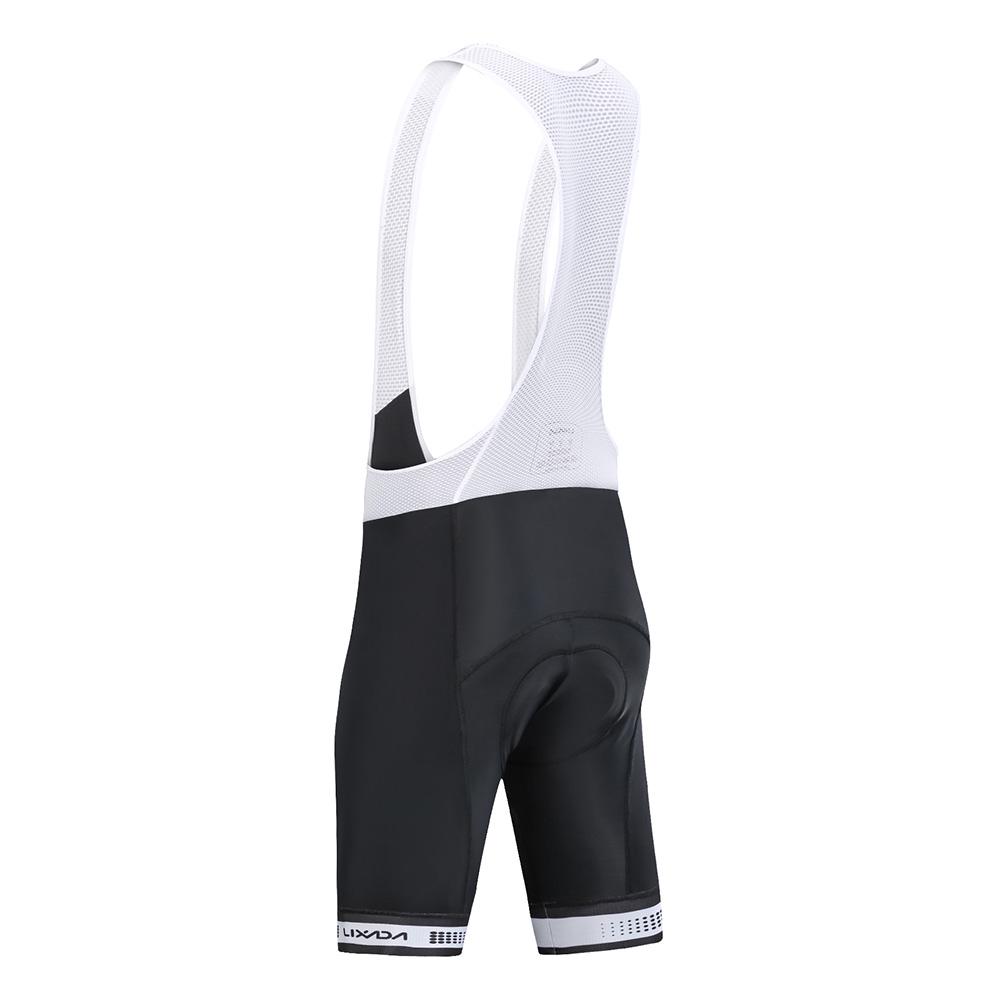 Lixada Летний велосипедный комплект из велосипедной рубашки с короткими рукавами и шорт с нагрудником с мягкой подкладкой