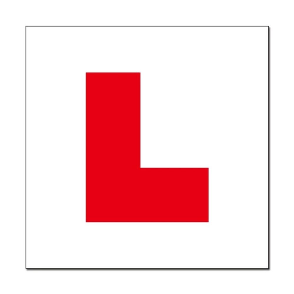 Red Learner Plate Sticker Magnetic L Plates New Drivers Stickers Car Stickers Car Learner Sign