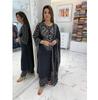 Женский дизайнерский хлопковый set Kurta Pant Dupatta с принтом Bhandej Индийский Болливуд Вечерний нарядный Kurti