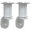 VidaXL Outdoor Wall Lights and Sensors 2pcs Stainless Steel, Outdoor Wall Lighting, Garden Wall Lamp, 4006287
