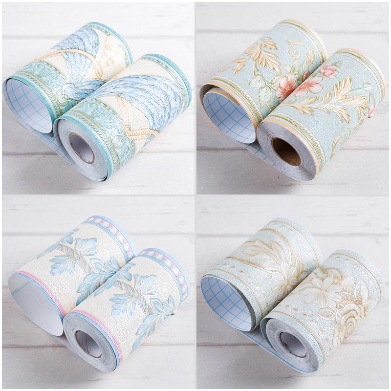 5 метров ПВХ самоклеящийся бордюр узор наклейка настенный плинтус талия декор водонепроницаемый кухня ванная плитка настенные наклейки