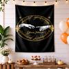 Lord Rings Customize Text Tapestry Decorative Wall Tapestry Machine Washable Ideal for Meditation Room Multi-purpose for All Occasions
