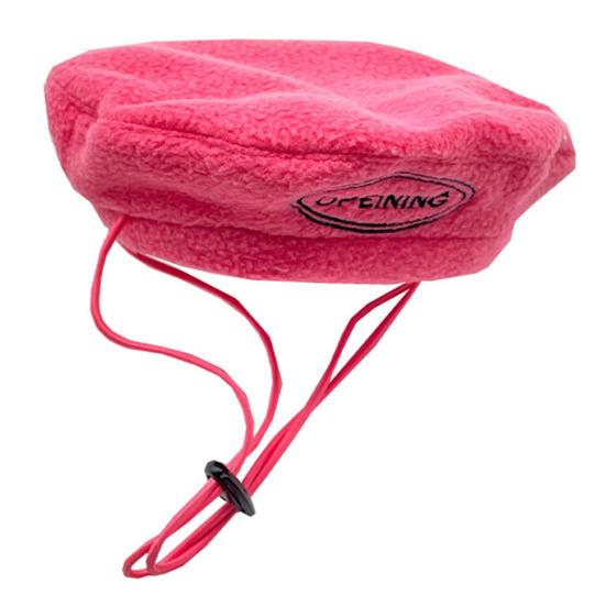 Шапка для щенка с шнурком, сохраняющая тепло, фланелевый регулируемый берет, головной убор для ежедневного ношения собаки