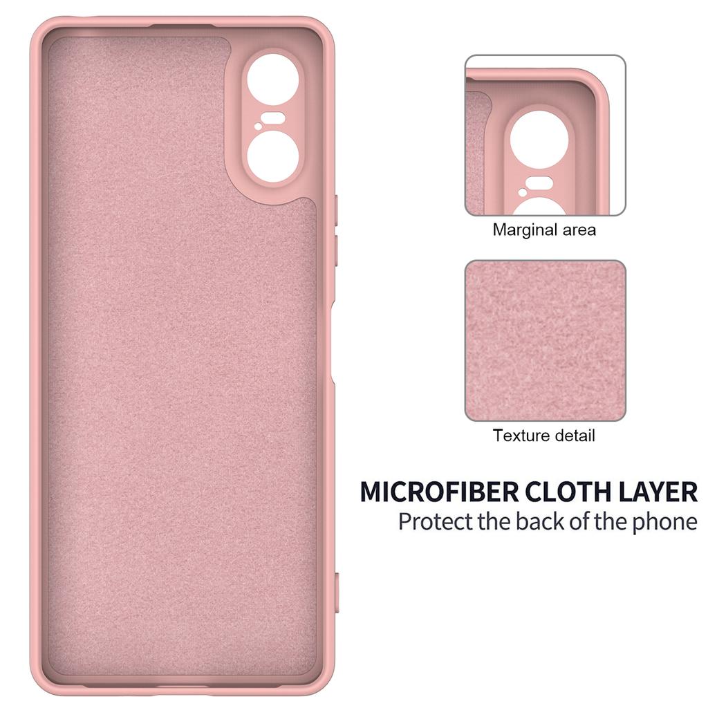 Для Sony Xperia 10 VI Чехол Жидкий Силикон Защитный Чехол для Телефона с Ремешком для Руки