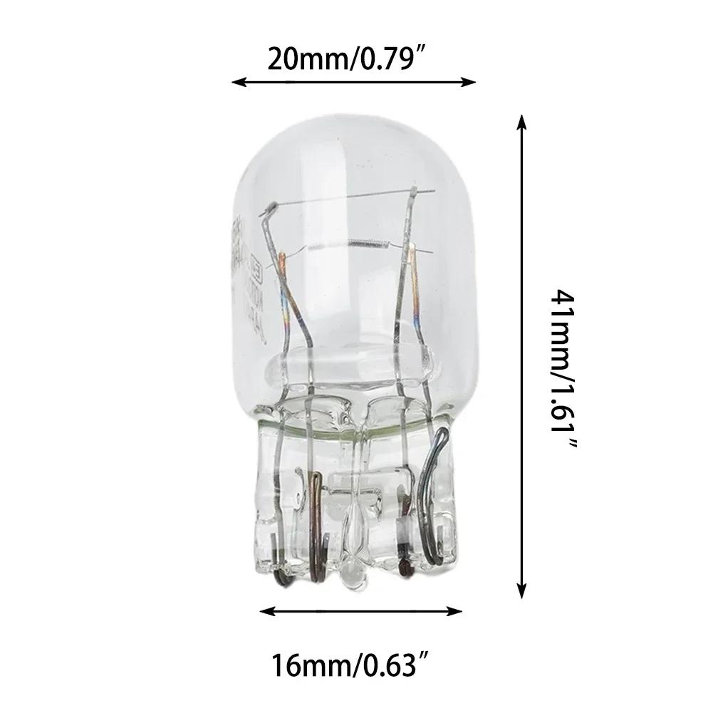 10PCS T20 7443 1891 21/5W Clear Glass Turn Signal Stop Brake Tail Light Bulbs Fit For All Car Models Using 7443 Bulbs Car Light