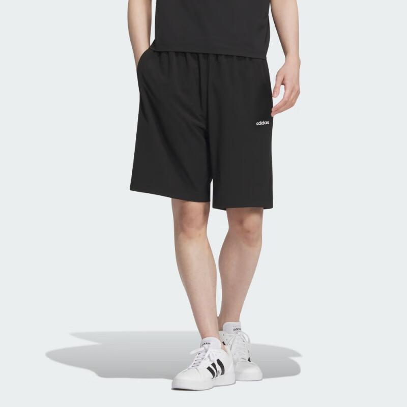 Adidas Simple Letter Comfortable Quick-Dry Breathable Fitness Five-Point Casual Shorts Men Shorts Black JE3563