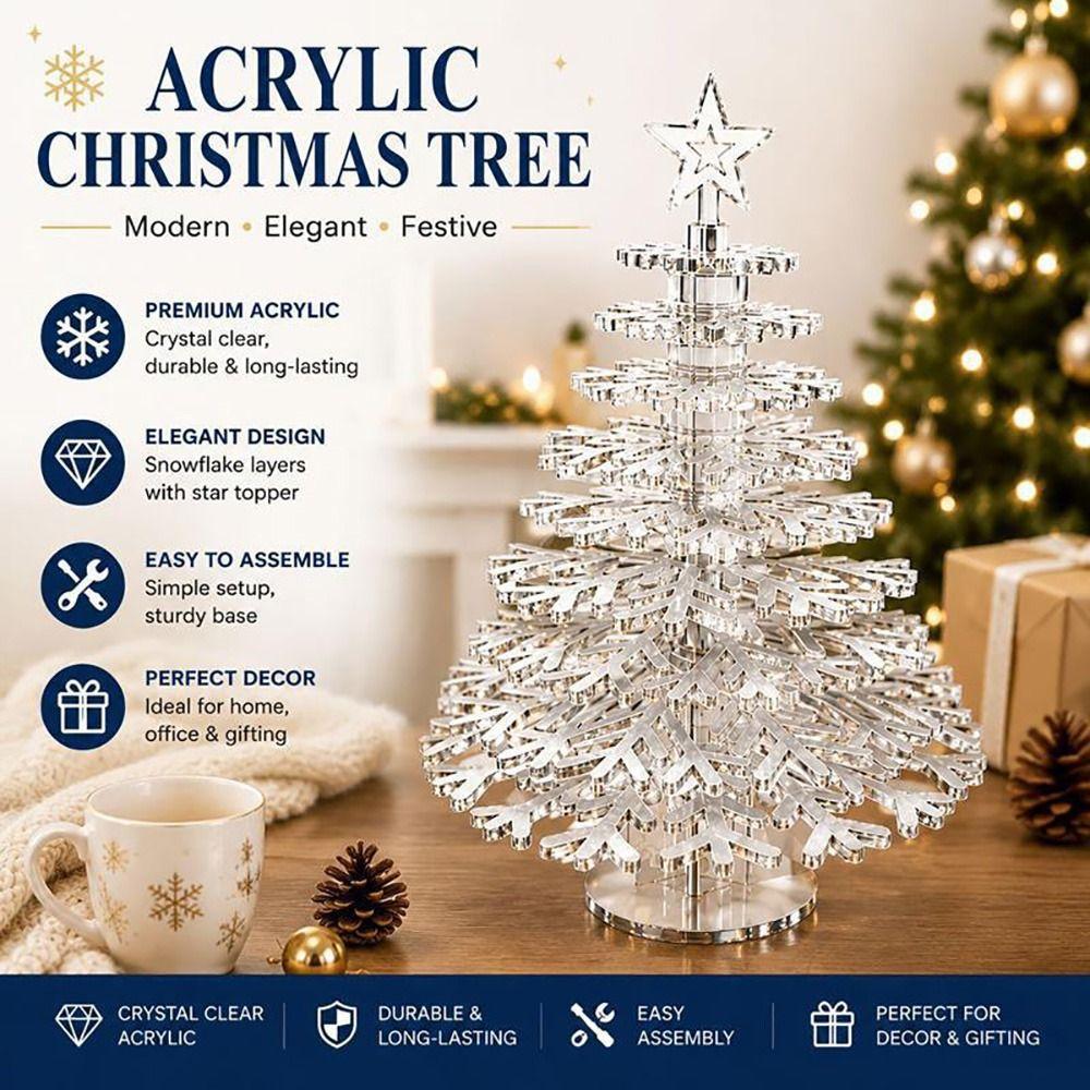 3D Assembled Christmas Tree DIY Tabletop Decoration Creative Desktop Xmas Tree  Desktop Ornament