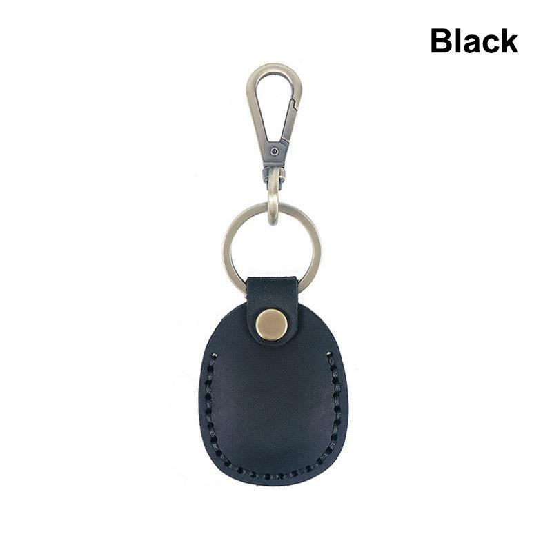 Keyring For Protective Case Retro High Quality Leather Keychain For Anti-Lost Tracker Locator Device Accessories