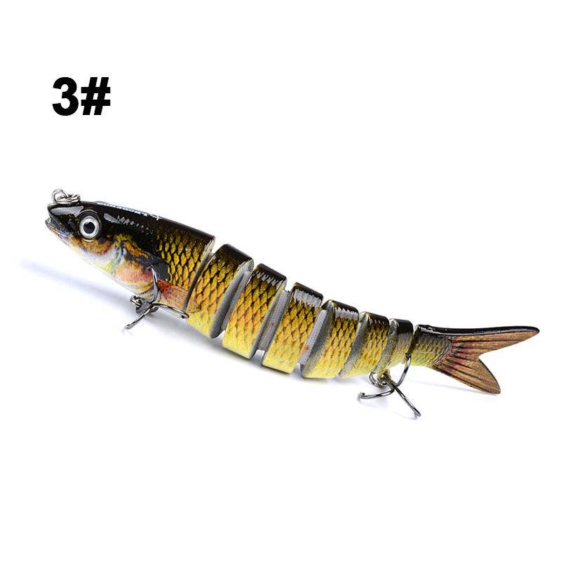 HOWELL 133mm 19g Bionic Artificial Fish Wobbler Lure 8 Segment Slow Sinking Swimbait Hard Fishing Equipment for River ABS Stream
