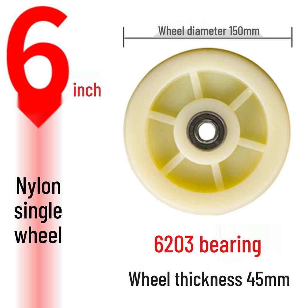 Swivel Caster Wheels: 3-8 Inch Nylon, Light/Heavy Duty, Fixed/Brake Options, Load-Bearing Trolley Casters