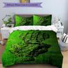 3pcs Anime Cartoon Design Comforter Set with One Quilt Cover and Two Pillowcases (No Core), Festive Gift for Home Decor, Polyester Fabric