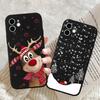 Забавный рождественский новогодний подарок с узором Чехол для телефона Для iPhone 17 16 11 12 13 14 15 Pro Max 7 8 Plus SE Mini Ударопрочный Мягкий чехол