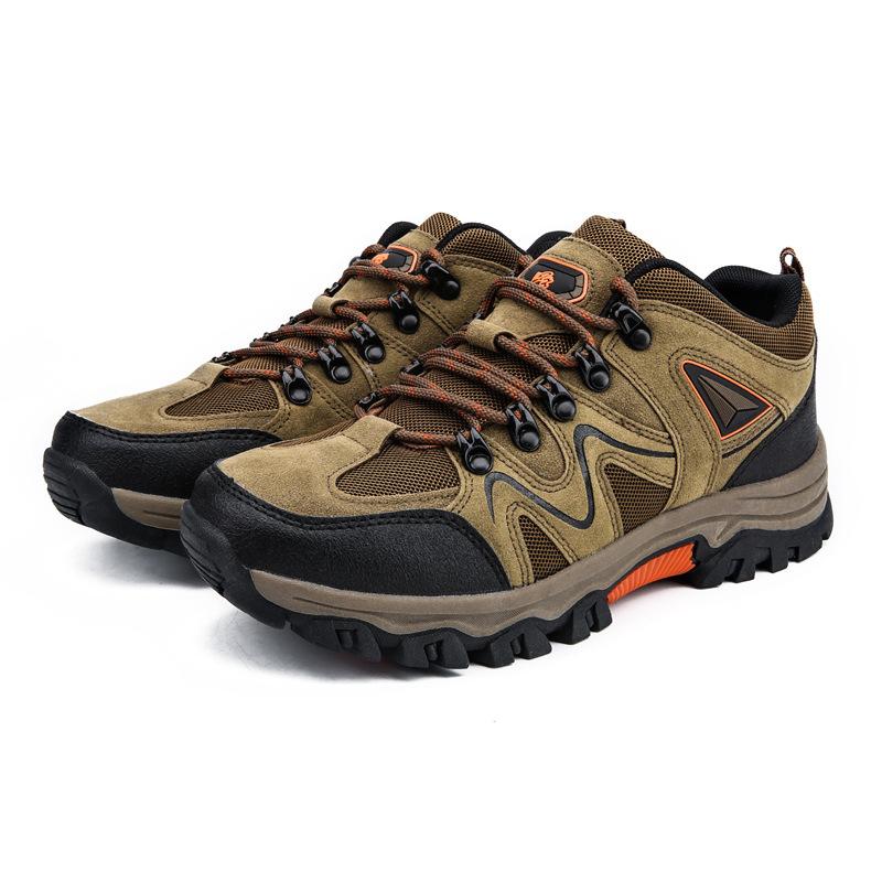 Autumn New Low-Top Lace-Up Hiking Shoes For Men's Outdoor Shoes Large-Size Cross-Country Hiking Shoes For Travel Shoes Casual