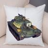 Наволочка с рисунком игрушечного танка для офиса, гостиной, автомобиля, украшения для дома, наволочка