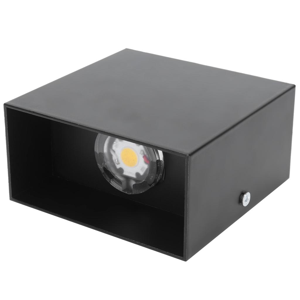 Светодиодный настенный светильник 7 Вт для внутреннего использования, квадратная лампа для спальни, прихожей, крыльца, балкона, украшения 100265 В(черный