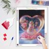 Алмазная картина Снеговик цветок Diy мозаика Алмазная вышивка стразами Рождественский подарок украшение дома 30x40 см/12x16 дюймов