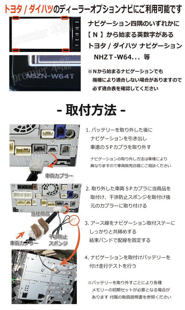 [ТВ-комплект] Daihatsu Toyota Опция дилера Navi Совместим с новейшими моделями NMZN-X72D N251 NMZN-W72D