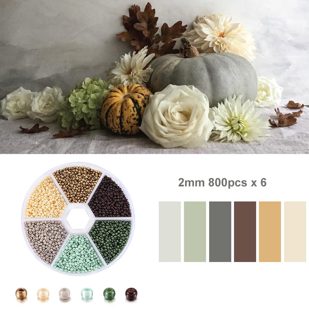 1Set with Box Glass Seed Beads Czech Charm Crystal Spacer Glass Bead For Jewelry Making Kits DIY Handmade Supplies Accessories Set