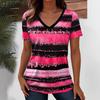 Летняя футболка Свободная футболка 3D Женская футболка с 3D цифровой печатью и коротким рукавом
