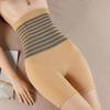 Женское нижнее белье, трусики с высокой талией, полосатые компрессионные штаны для пресса, подтяжка живота, подтяжка бедер, утягивающий формирователь тела