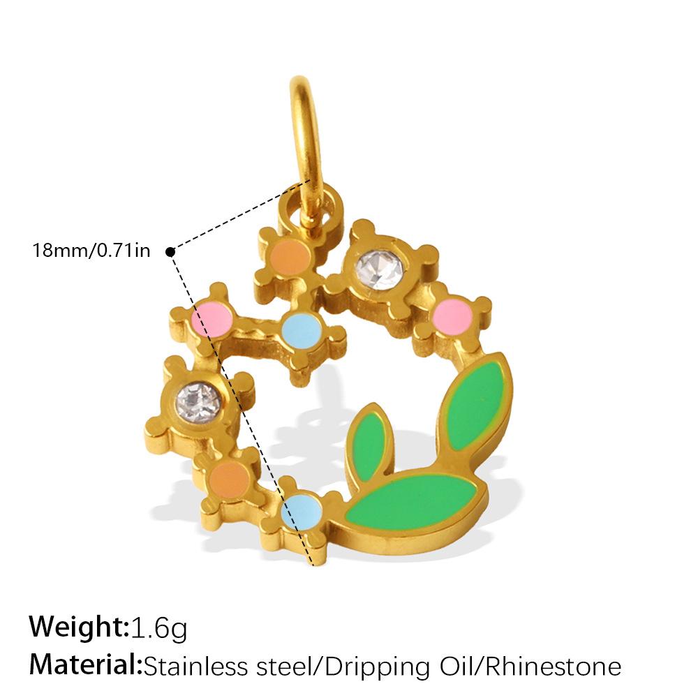 European and American Dripping Oil Small Fresh Plant Series Pendant Cactus Flower Bee DIY Versatile Jewelry Accessories 2026