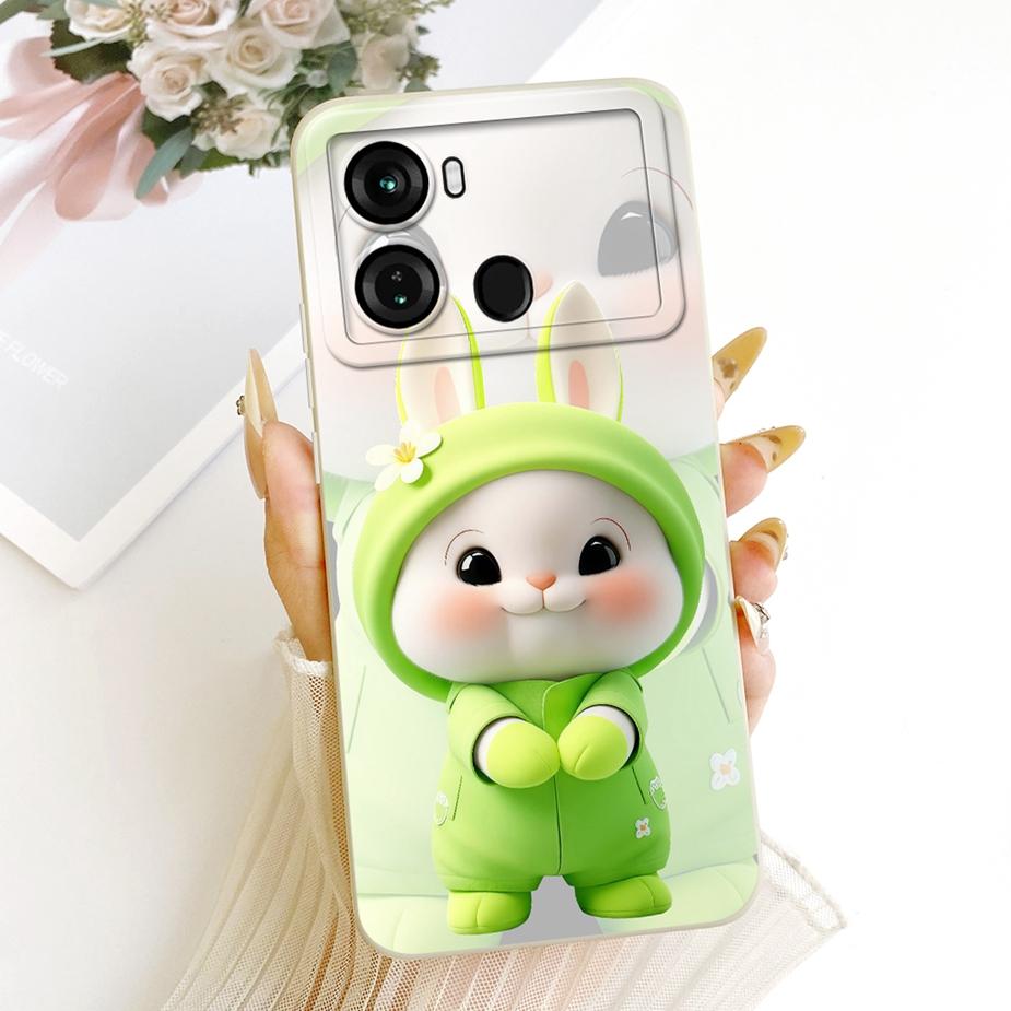 Чехол для Itel P40 Plus P683L Милый Мультяшный Кролик Мягкий Силиконовый Чехол для Телефона Для Itel P40 P 40 ItelP40 P40+ Задняя Крышка Fundas