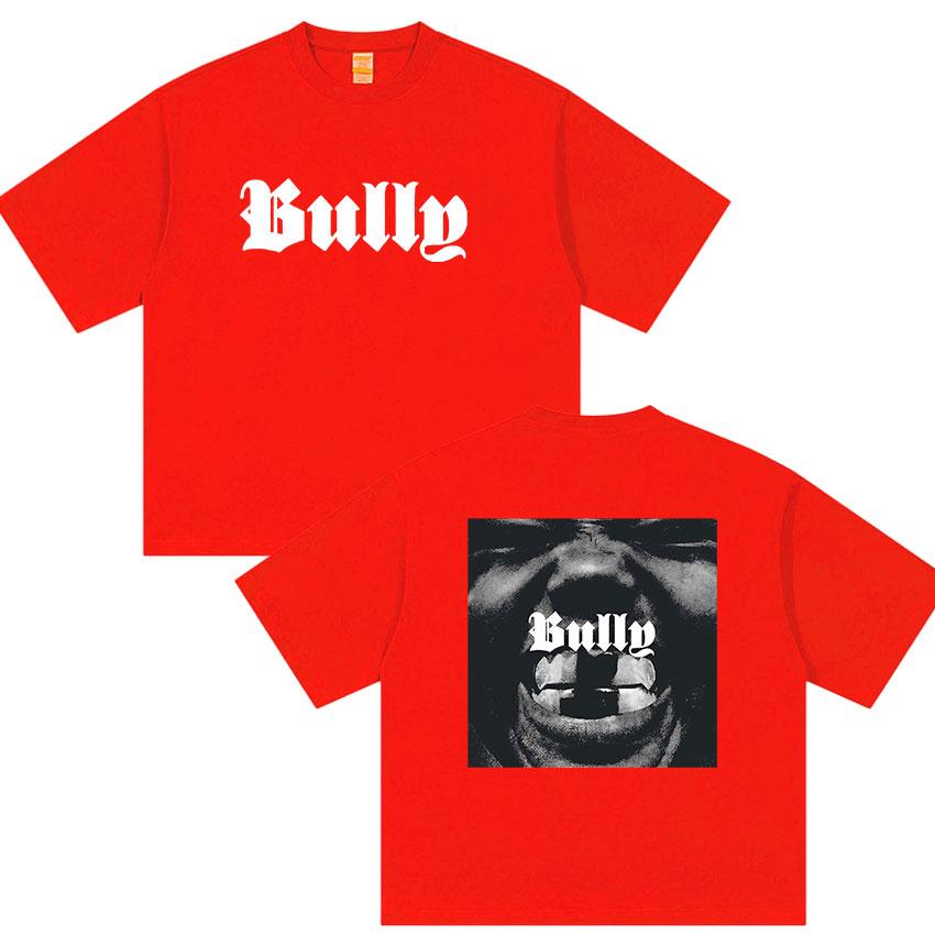 2026 New Album Bully Kanye West Graphic T Shirt Unisexs Rap Gothic Fashion Oversized Cotton Tshirt Retro Hiphop Clothing Tshirts