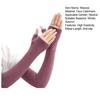 1 Pair Fall Winter Gloves Fingerless Knitted High Elasticity Touchscreen Non-slip Elbow-Length Arm Warmers Arm