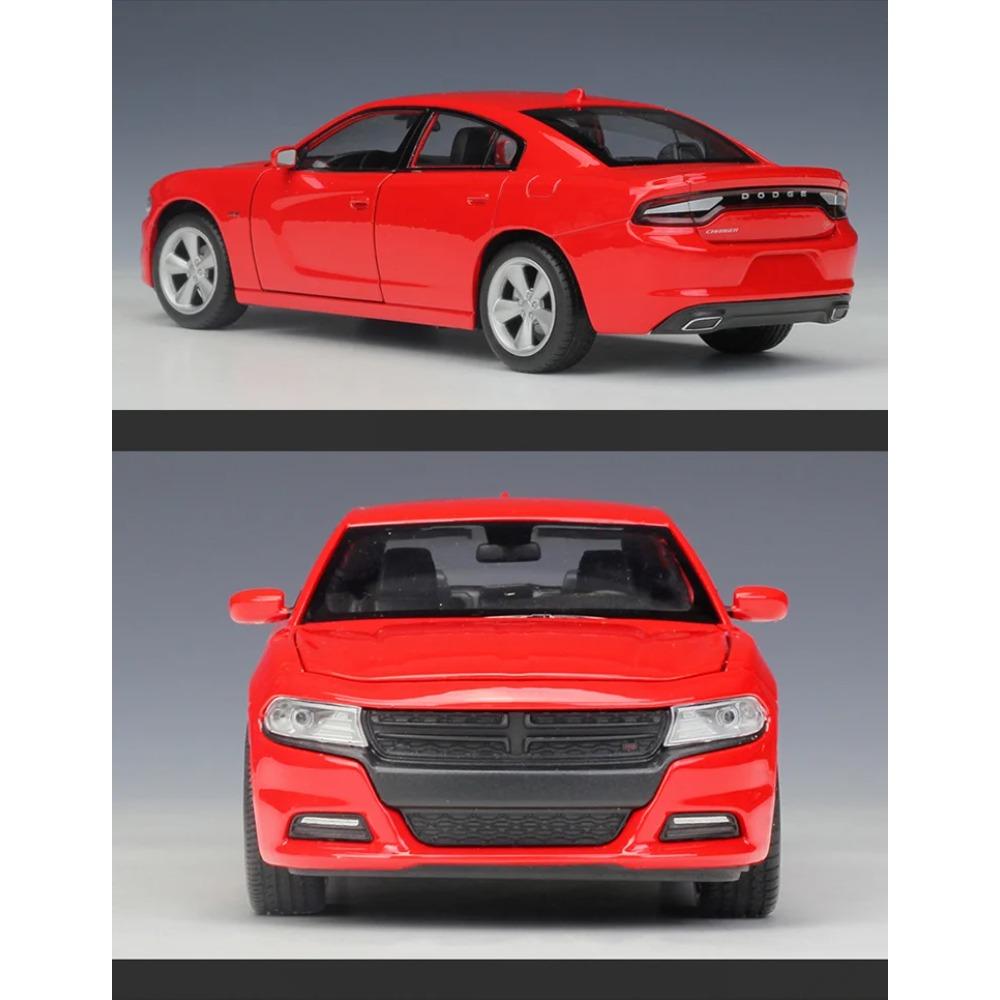 Welly 1/24 2016 DODGE Charger R/T, модель спортивного автомобиля из литого металла, для гонок на треке, высококачественная имитация, подарок для детей