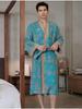 Cotton Double-layer Bathrobe, Thin Sleepwear, Home Clothes, Women's Sleeping Robe, Quick Drying Water Absorbing Yukata