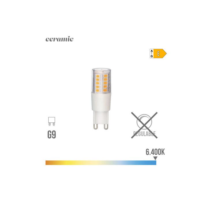 Ампула à LED - EDM - G9 5.5W 650 lm 6400k - Base Céramique à lumière froide