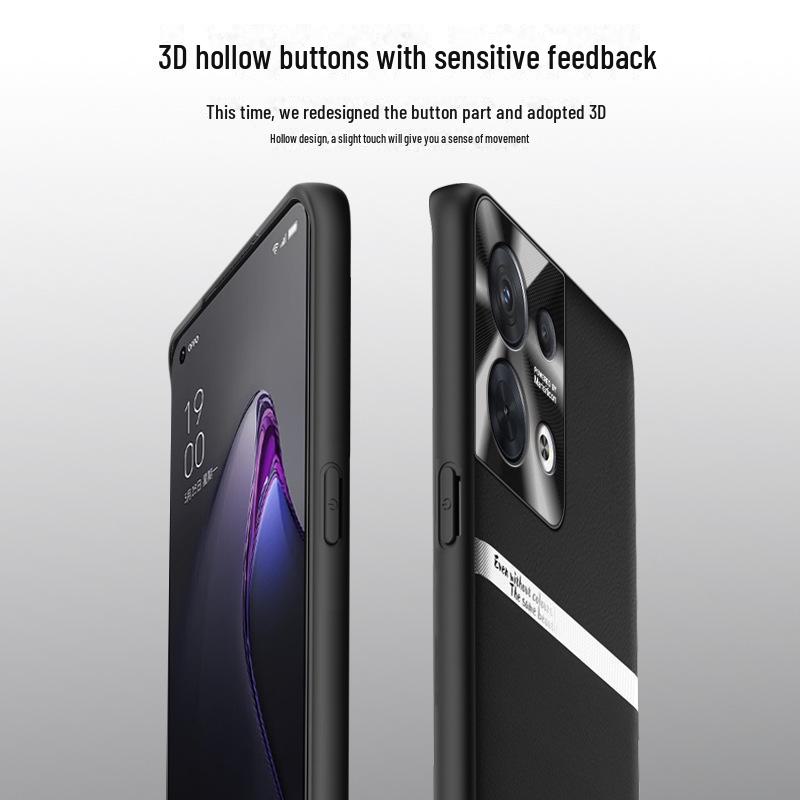 Чехол Liquid Leather с защитой от падений и загрязнений для OPPO Reno 8