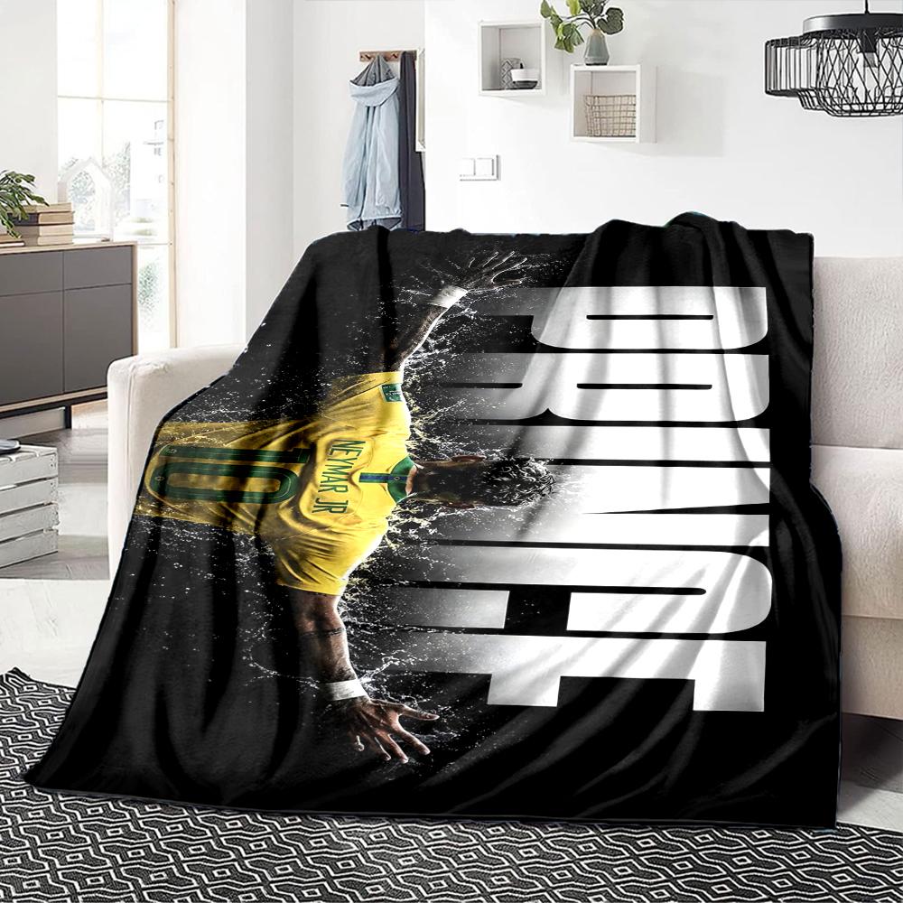 Prince Soccer printed flannel breathable and warm blanket, a stylish home gift, suitable for home, office and bedspread use. 15a166