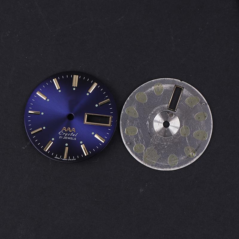 Винтажный циферблат часов Diy Parts 3 A Dual Calendar Literal Мужские часы Аксессуары для механизма 46941/46943