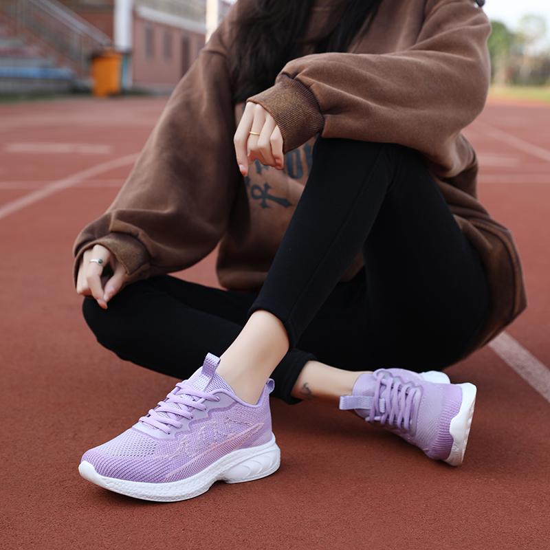 Women's Sneakers Comfortable Walking Shoes Sports Breathable Running Shoes Casual Tennis Sneakers Light and Slippery In Walking Running Shoes