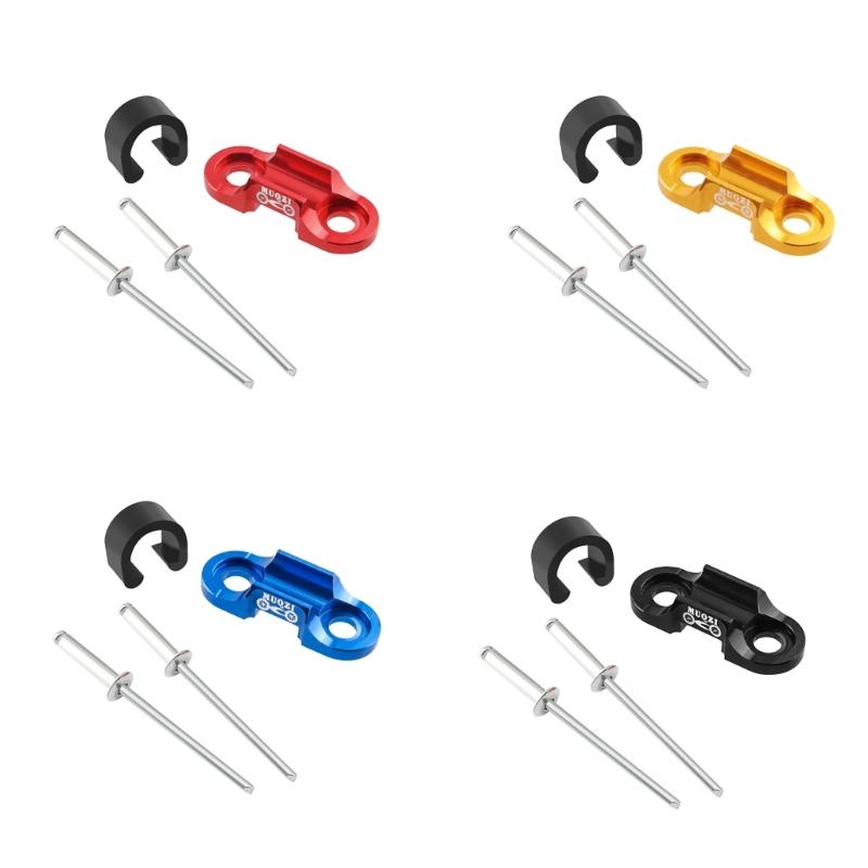 Bike Brake Shifts Cable Base Buckle Clip Part Cable Guide Bike Cable Clip Bicycles Aluminium Alloy Bike Cable Guide Hook