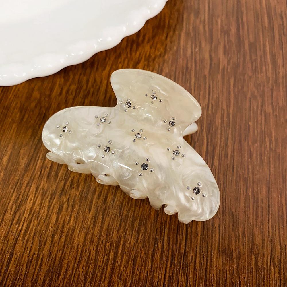 Прозрачная ацетатная заколка для волос со стразами, заколка для волос со стразами в виде бабочки, женская