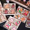 Рождественский четырехсетчатый пряничный человечек, деревянная подвеска, украшение на рождественскую елку, подарочная коробка, украшение на витрину