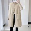 Women's  And Winter Outerwear Mid-length Imitation Lambswool Vest Plush Waistcoat