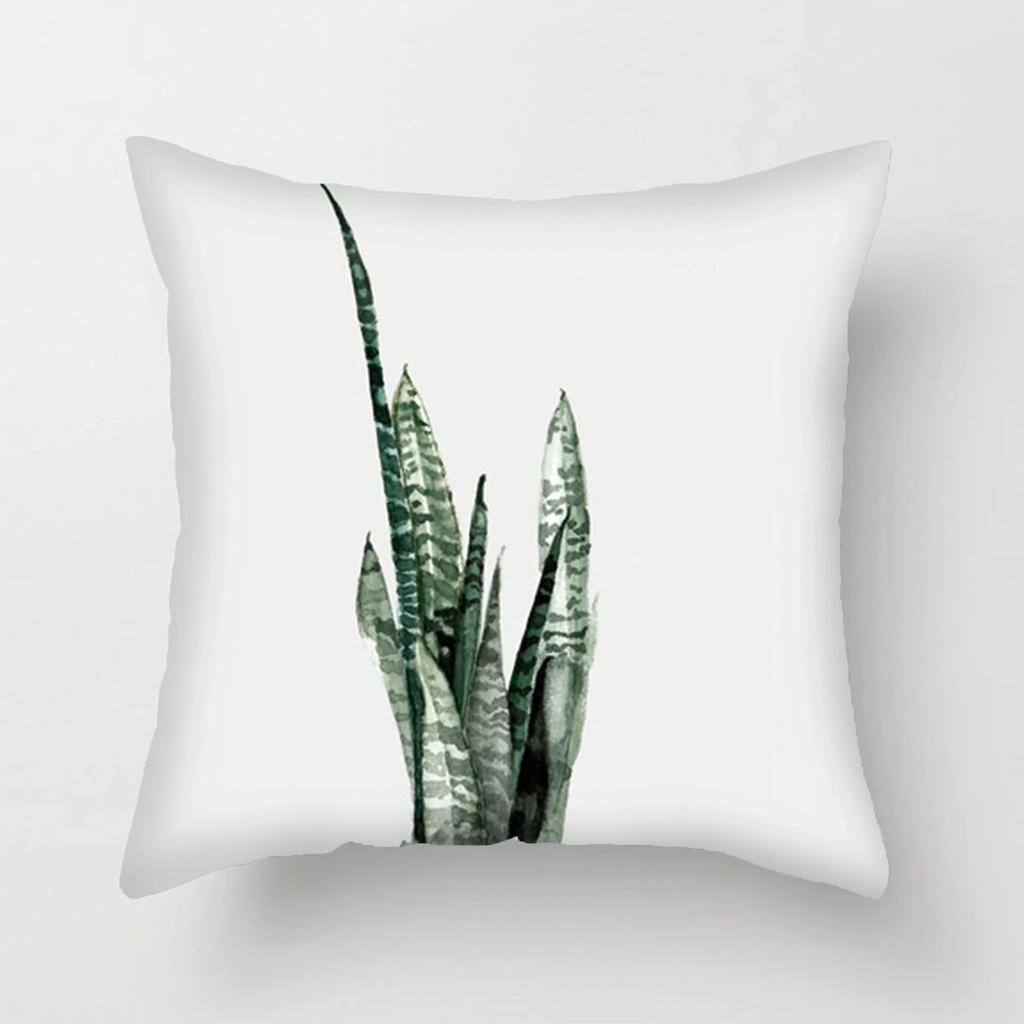 Простой чехол с принтом свежих листьев, чехол для автомобильного дивана, роскошный чехол для украшения дома, чехол для подушки