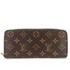 Used Purse Portefeuille Clemence M61298 Monogram Rose Valerie Brown Zip Around