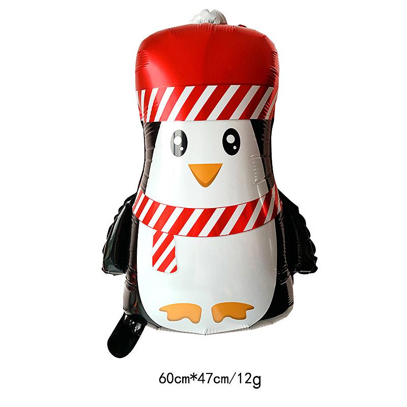 Милый алюминиевый Санта-Клаус, лось, снеговик, пингвин, рождественский декоративный воздушный шар AVE