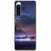 Чехол для Sony Xperia 5 IV / 10 IV 10IV Мягкий Черный Силикон Лес Расписанные Задние Крышки Телефона Для Sony Xperia 1 IV Чехол ТПУ Коке