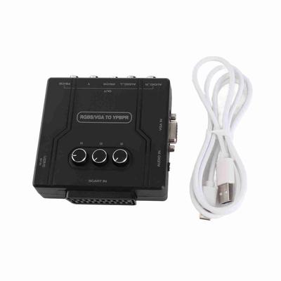 RGBS VGA SCART в YPBPR компонентный преобразователь для SFC для N64 для Wii для MD для Saturn