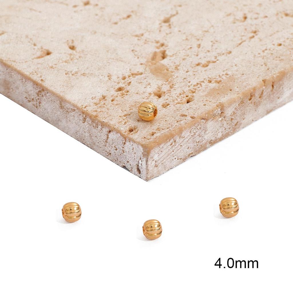 10/50 шт. медные арбузные бусины, круглые распорки для семян, свободные бусины для изготовления ювелирных изделий, браслет, ожерелье «сделай сам»